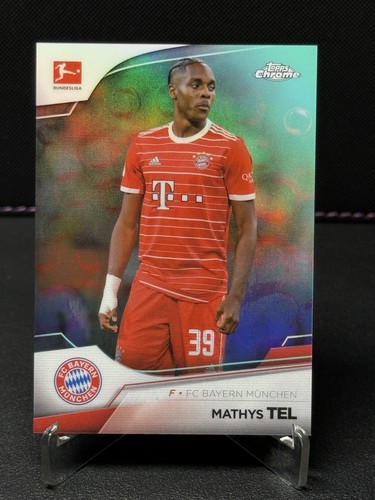 Mathys Tel 2023 Topps Chrome Aqua Bubble 26/275