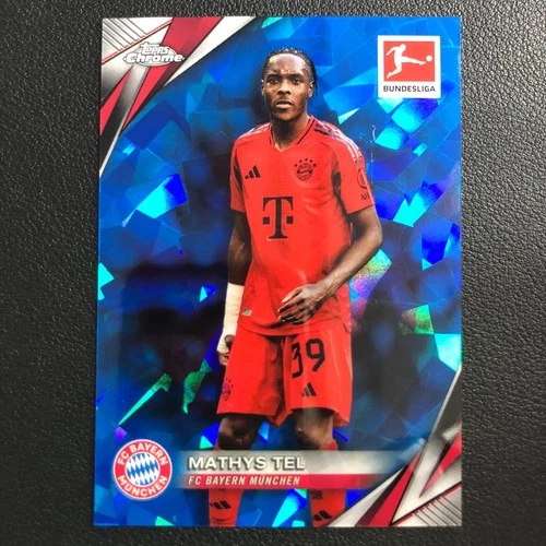 Mathys Tel 2024 Topps Chrome Bundesliga Sapphire