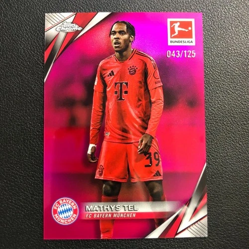 Mathys Tel 2024 Topps Chrome Magenta Refractor /125