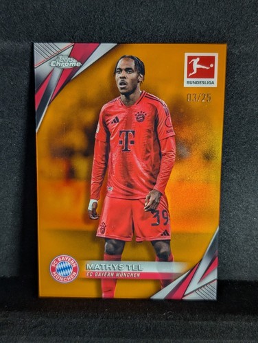 Mathys Tel 2025 Topps Chrome Orange /25