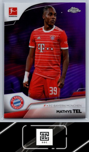 Mathys Tel 2023 Topps Chrome Purple Refractor