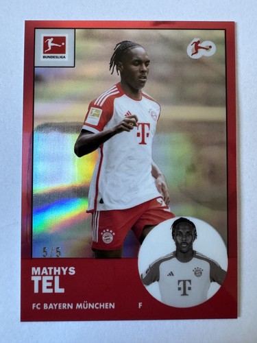 Mathys Tel 2024 Topps Chrome Red /5