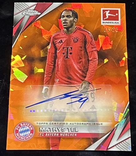 Mathys Tel 2025 Topps Chrome Sapphire /25