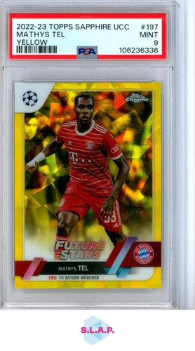 Mathys Tel 2022 Topps Chrome Sapphire Edition Yellow