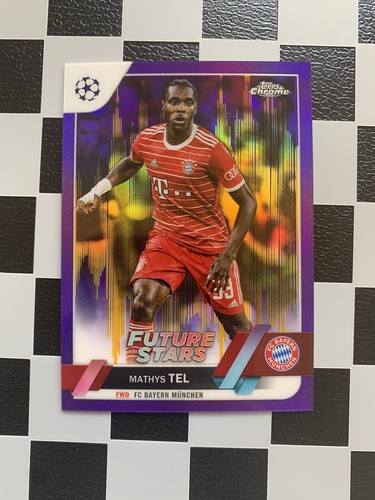 Mathys Tel 2023 Topps Chrome Viola Oro Sismico