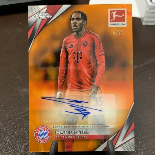 Mathys Tel 2025 Topps Cromo Bundesliga Arancione /25