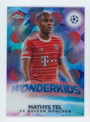 Mathys Tel 2022 Topps Cromo Sapphire Red Refractor /5