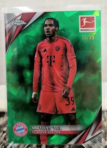 Mathys Tel 2024 Topps Cromo Zafiro Verde /99