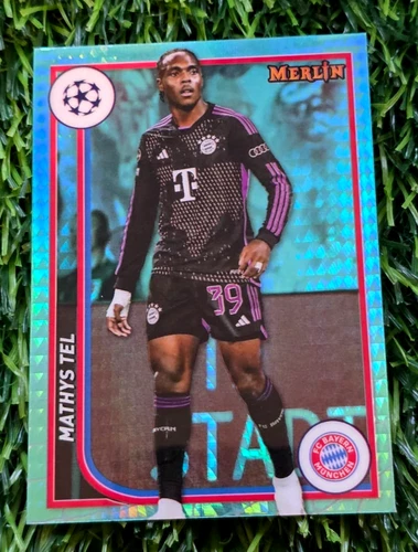Mathys Tel 2023 Topps Merlin Chrome Aqua Prism