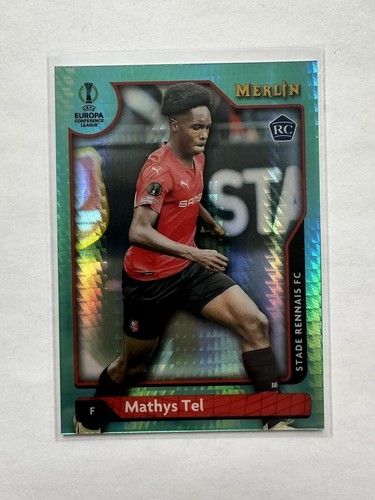 Mathys Tel 2021 Topps Merlin Chrome Aqua Prism