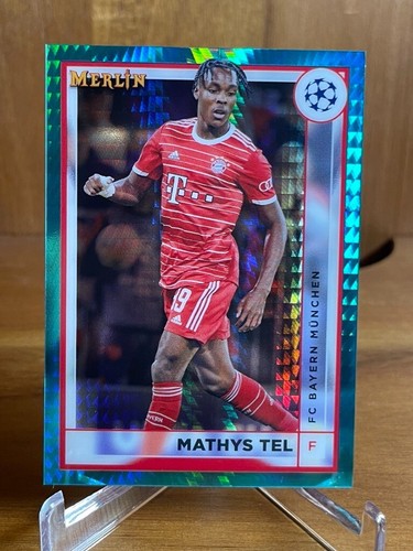 Mathys Tel 2023 Topps Merlin Chrome Aqua Prism Refractor