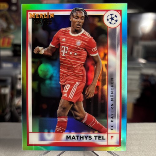 Mathys Tel 2022 Topps Merlin Chrome Aqua Refractor /199