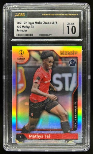 Mathys Tel 2021 Topps Merlin Chrome Refractor #22