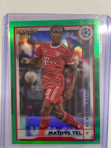 Mathys Tel 2023 Topps Merlin Chrome Sapphire Edition /99