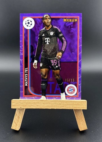Mathys Tel 2023 Topps Merlin Chrome Viola /15