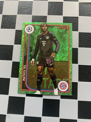 Mathys Tel 2023 Topps Merlin Neon Green Shimmer /399