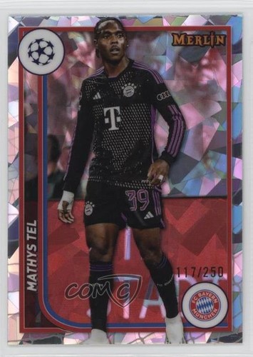 Mathys Tel 2023 Topps Merlin UEFA Club Competitions Atomic Refractor 117/250