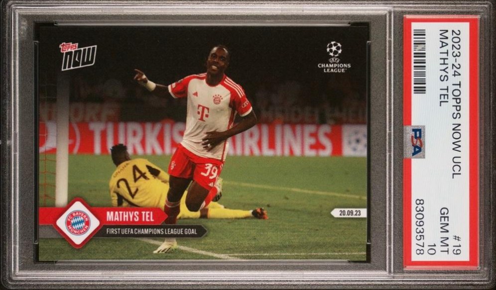 Mathys Tel 2023 Topps Now UEFA Champions League