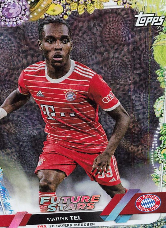 Mathys Tel 2022 Topps UEFA Club Competitions Carnaval Edition