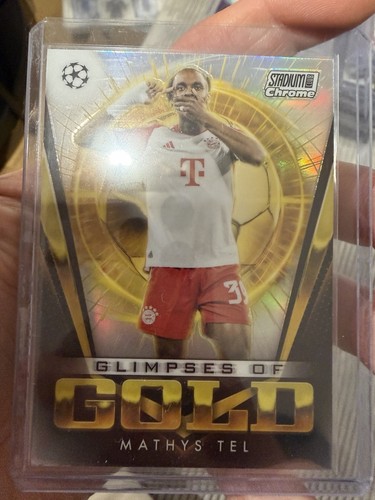 Mathys Tel 2023 Topps UCC Stadium Club Gold