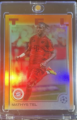 Mathys Tel 2024 Topps UEFA Club Competitions Arancione /25