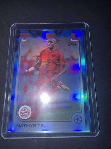 Mathys Tel 2023 Topps UEFA Club Competitions Blue Inferno /125