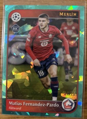 Matias Fernandez-Pardo 2024 Topps Merlin Chrome Aqua /75