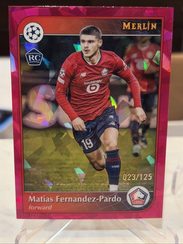 Matias Fernandez-Pardo 2024 Panini Merlin Chrome Atomic Magenta 58/125