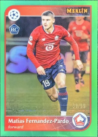 Matias Fernandez-Pardo 2024 Topps Merlin Chrome Green Refractor /99