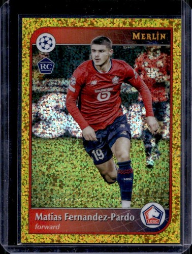 Matias Fernandez-Pardo 2024 Topps Merlin Chrome UCC Gold Speckle Refractor /50