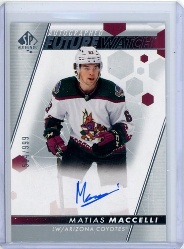 Matias Maccelli 2022 Panini SP Authentic /999