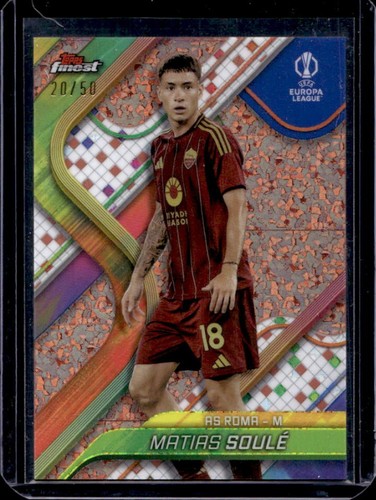 Matias Soule 2024 Topps Finest Gold Rosa Mini Refractor Diamond /50