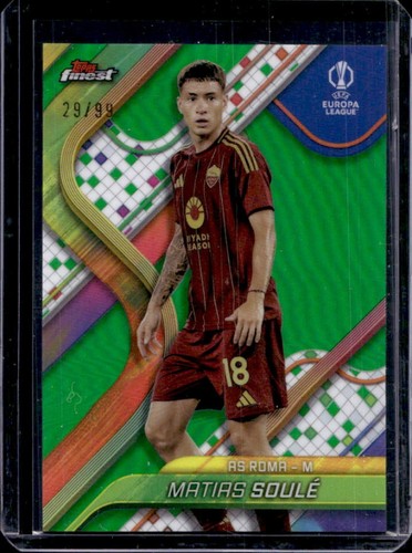 Matias Soule 2024 Topps Finest Green Refractor /99