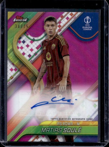 Matias Soule 2024 Panini Finest Magenta Refractor /75