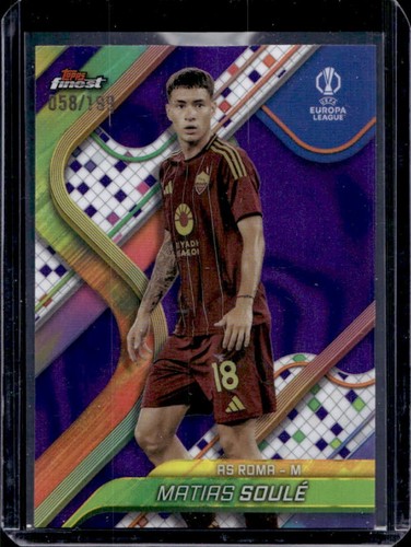 Matias Soule 2024 Panini Finest Viola Lava Rifrattore /199