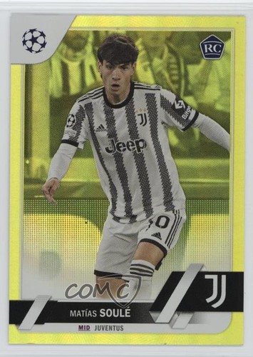 Matias Soule 2022 Topps UEFA Club Competitions Yellow Foil /299
