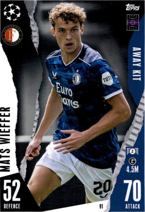 Mats Wieffer 2023 Topps Match Attax UEFA Club Competitions Extra