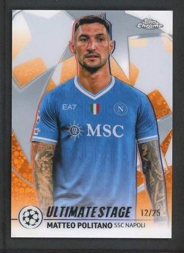 Matteo Politano 2025 Topps Chrome 12/25