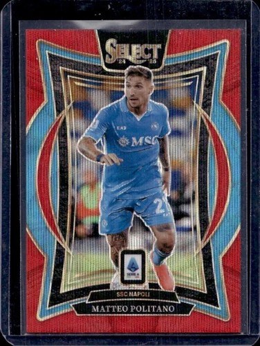 Matteo Politano 2024 Panini Select Terrace Red Wave /38