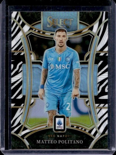 Matteo Politano 2023 Panini Select Zebra Prizm /20