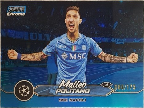 Matteo Politano Topps Stadium Club Chrome 080/175