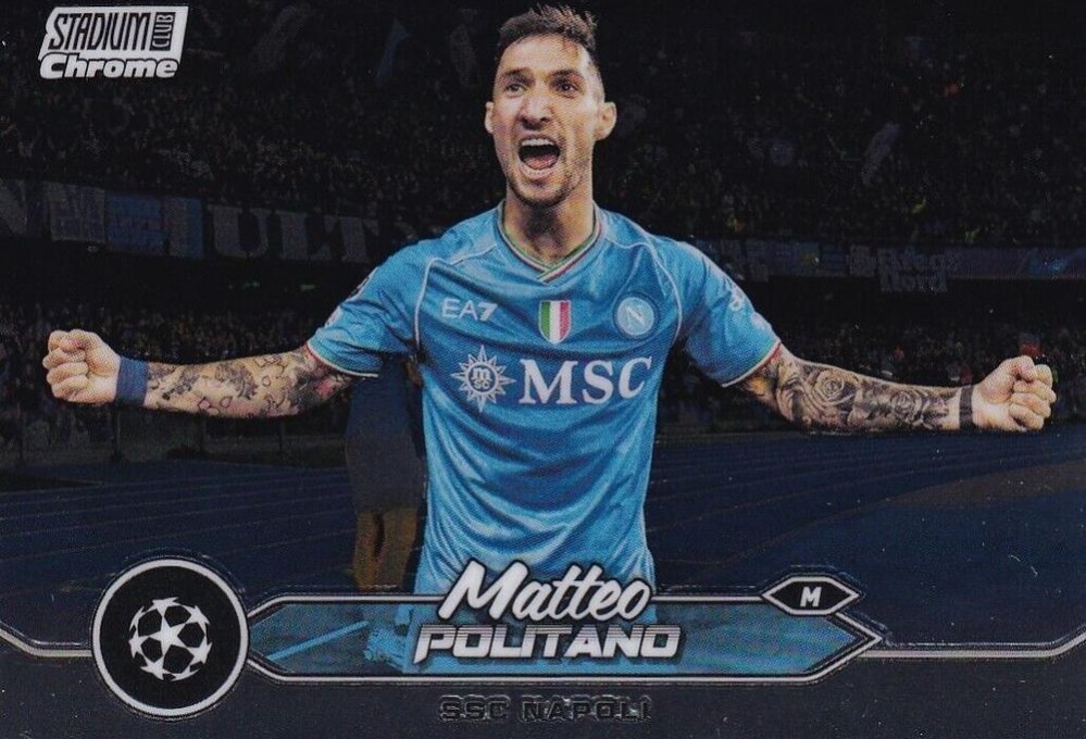 Matteo Politano 2023 Topps Stadium Club Chrome UEFA Champions League
