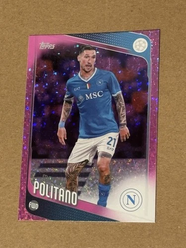 Matteo Politano 2025 Topps UEFA 2025/26 Pink Foil