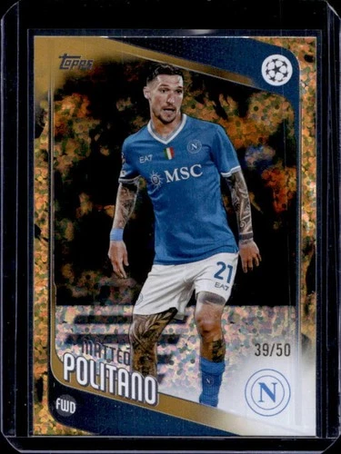 Matteo Politano 2025 Topps UEFA Gold Inferno Holo /50