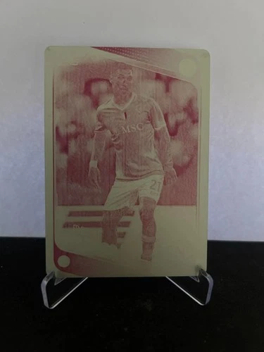 Matteo Politano 2025 Topps UEFA UCC Magenta Printing Plate 1/1