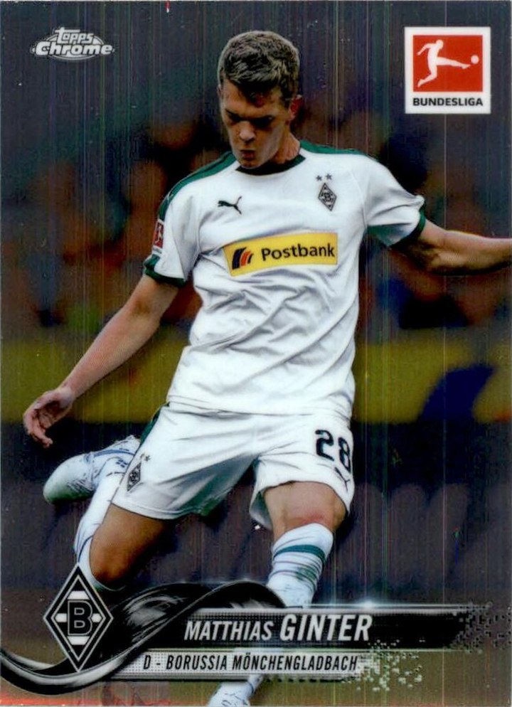Matthias Ginter 2018 Topps Chrome Bundesliga 75