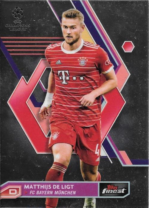 Matthijs de Ligt 2022 Topps Finest UEFA 56