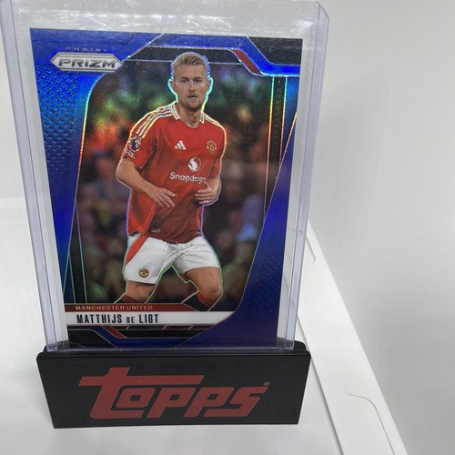 Matthijs de Ligt 2024 Panini Prizm Blue Cracked Ice /299