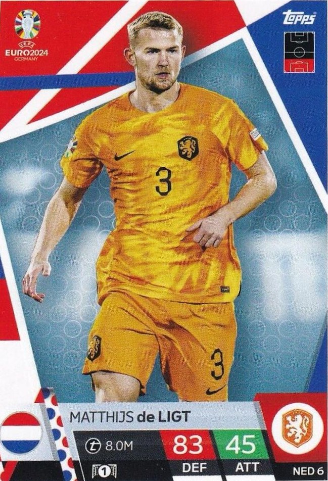 Matthijs de Ligt 2024 Topps Match Attax UEFA EURO