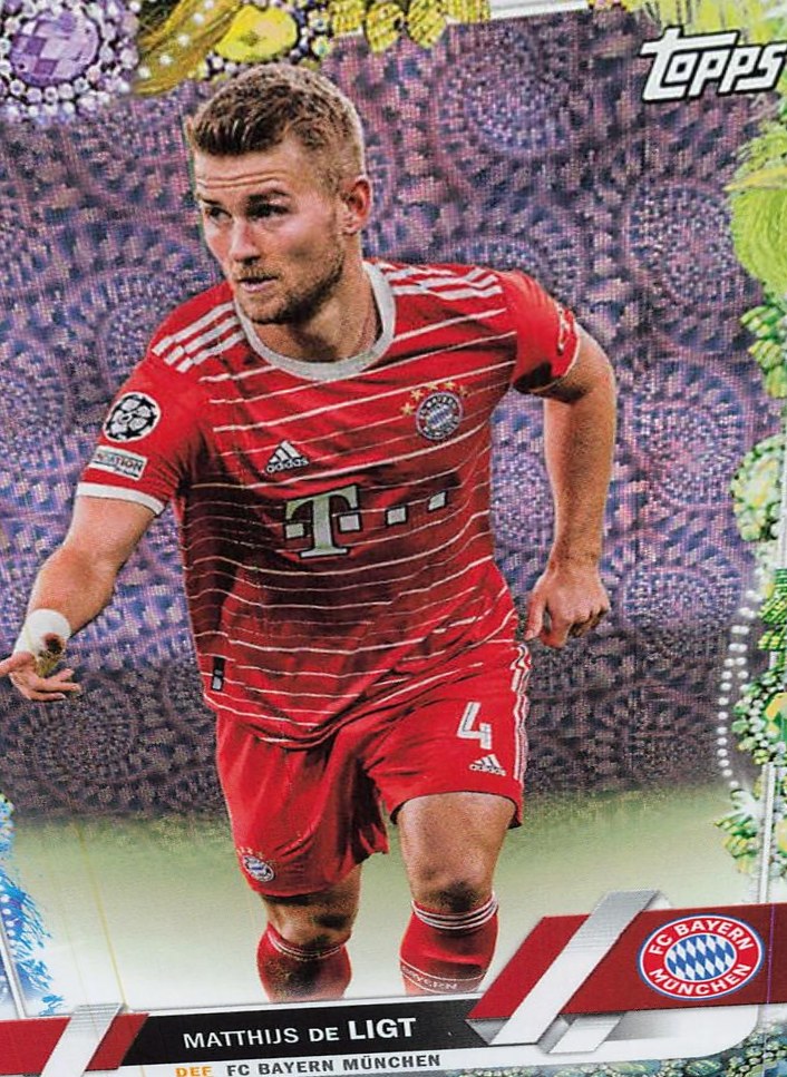 Matthijs de Ligt 2022 Topps UEFA Club Competitions Carnaval Edition